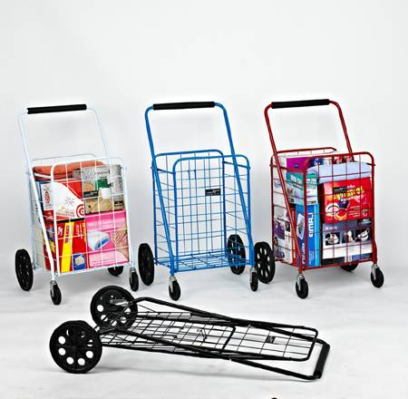 Hefty Swiveler Folding Shopping Cart